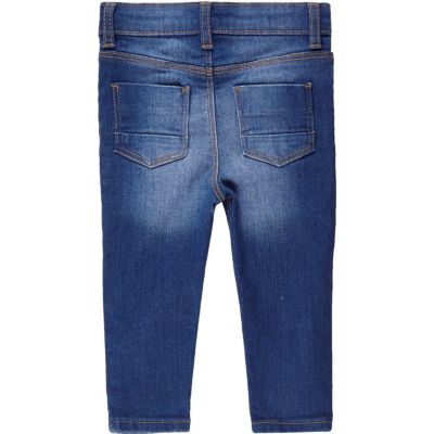 Mini boys blue slim jeans
